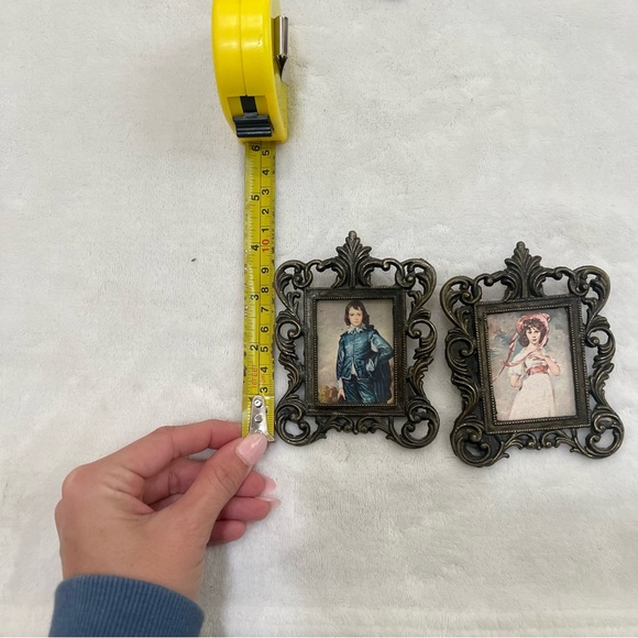 Pair of Vintage Mini Prints of Blue Boy and Pinkie by Thomas Lawrence. - Picture 3 of 3